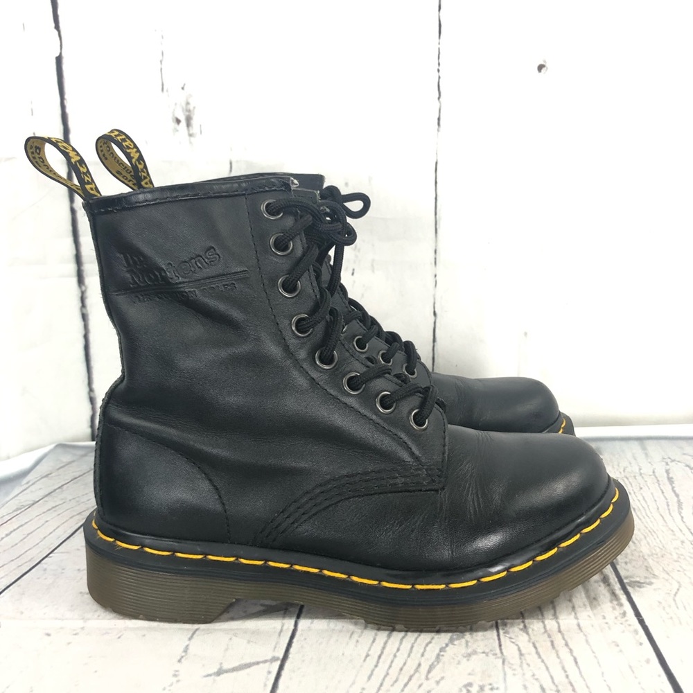 Dr. Martens 1460 Smooth Leather 8 Eyelet Lace Up Boots